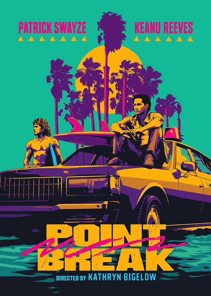 Point Break Retro Movie Poster