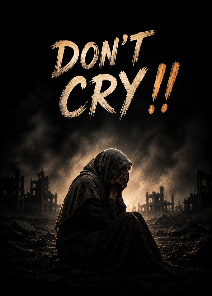 Don't Cry War Scene Poster