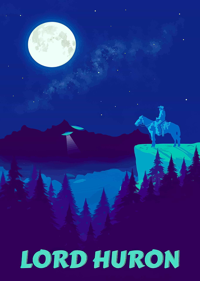 Lord Huron Cowboy UFO Poster