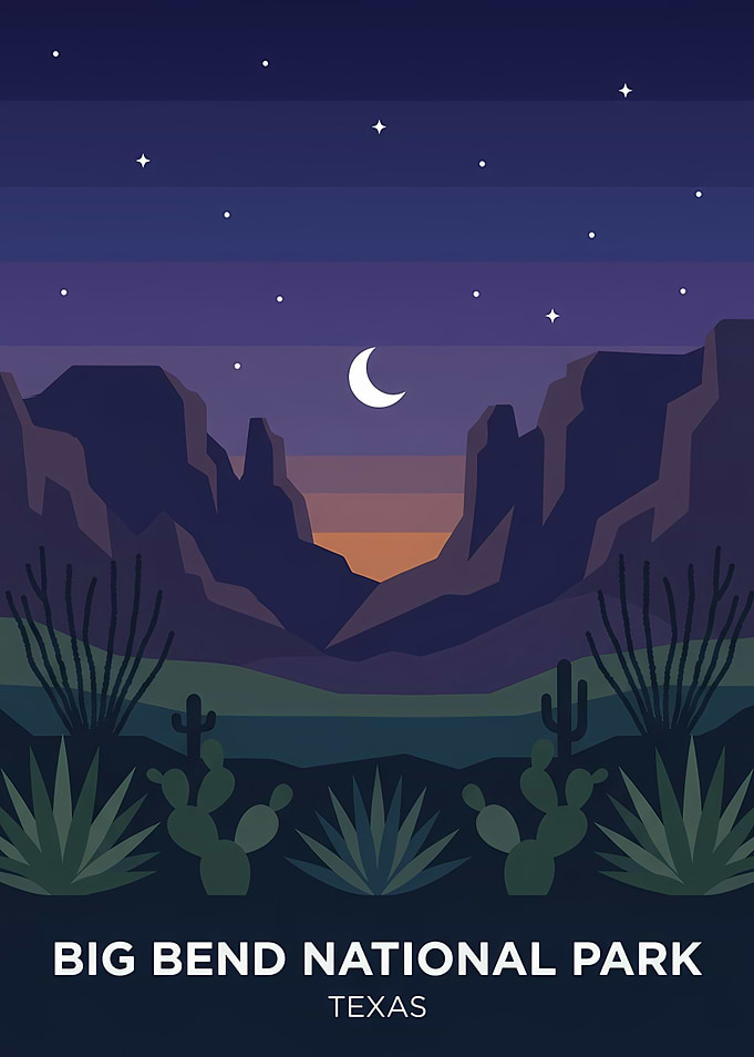 Big Bend National Park Travel Poster
