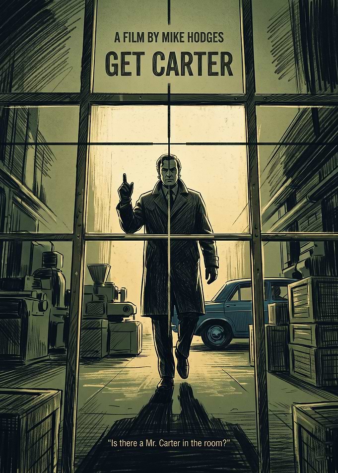 Get Carter Movie Action Thriller Vintage Art