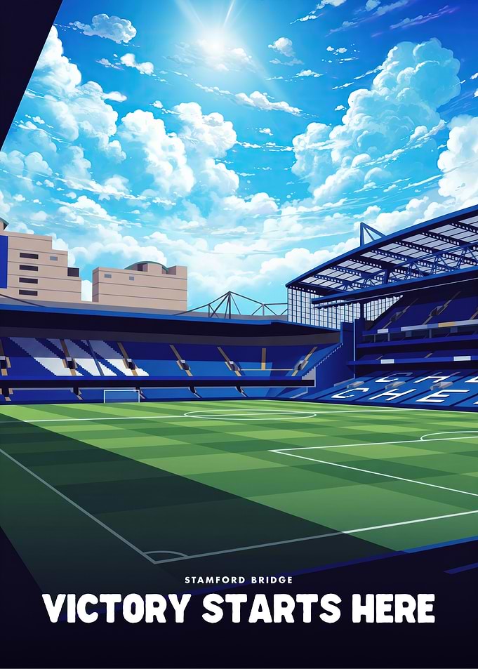 Stamford Bridge Stadium Poster