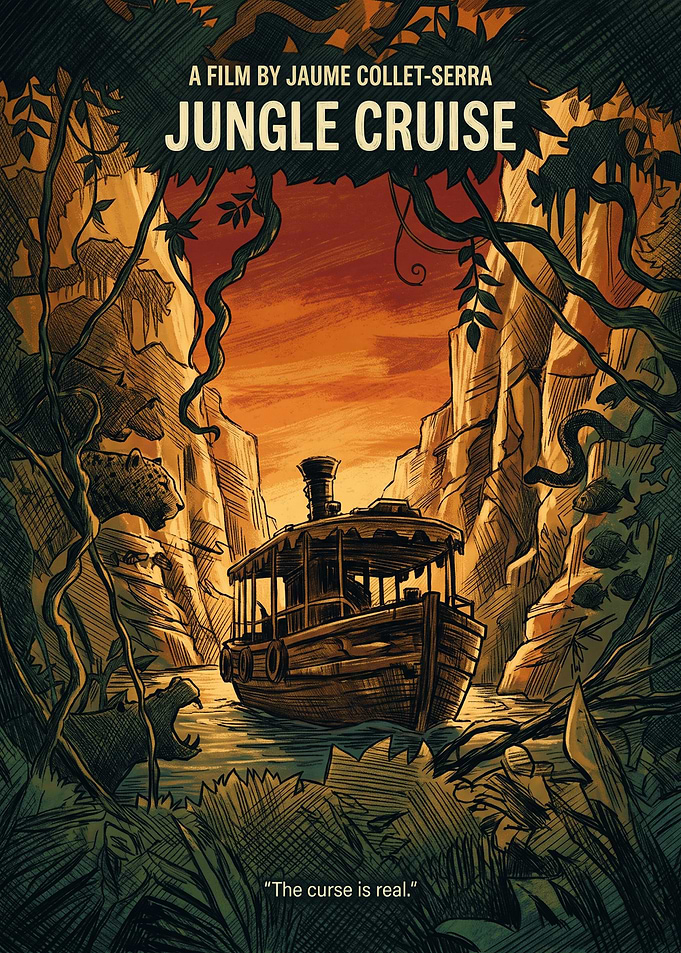 Jungle Cruise Movie Adventure Retro Wall Art