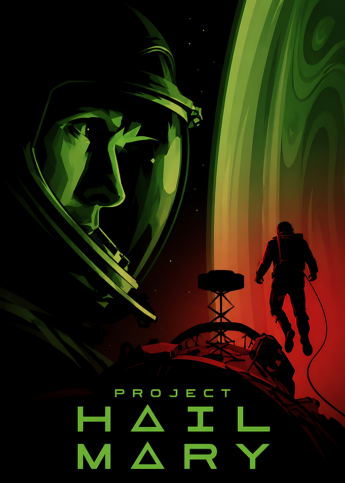 Project Hail Mary Space Poster