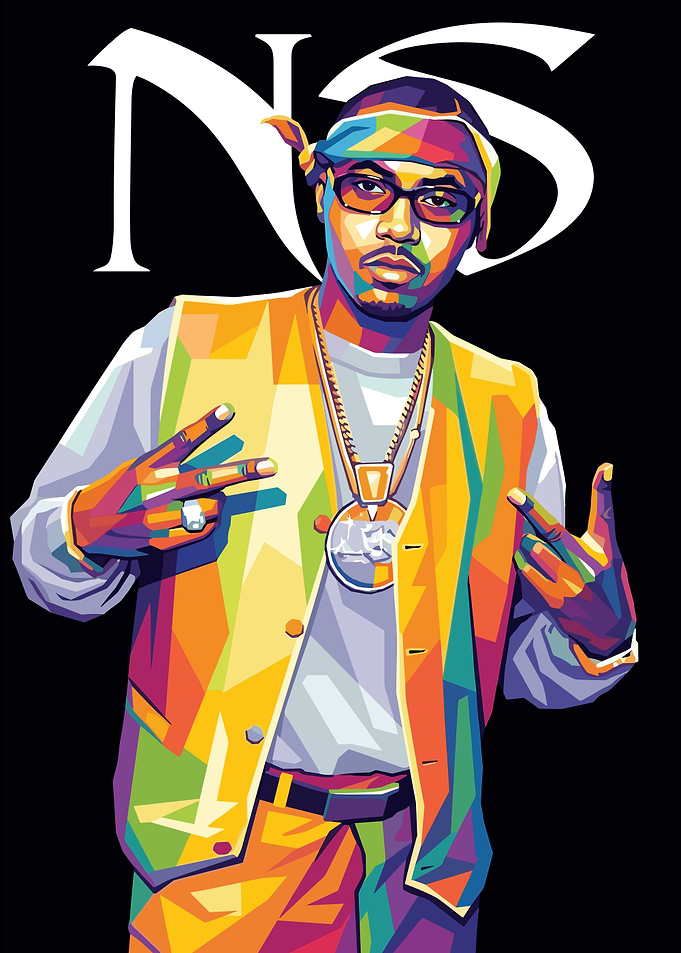 Nas Pop Art Portrait
