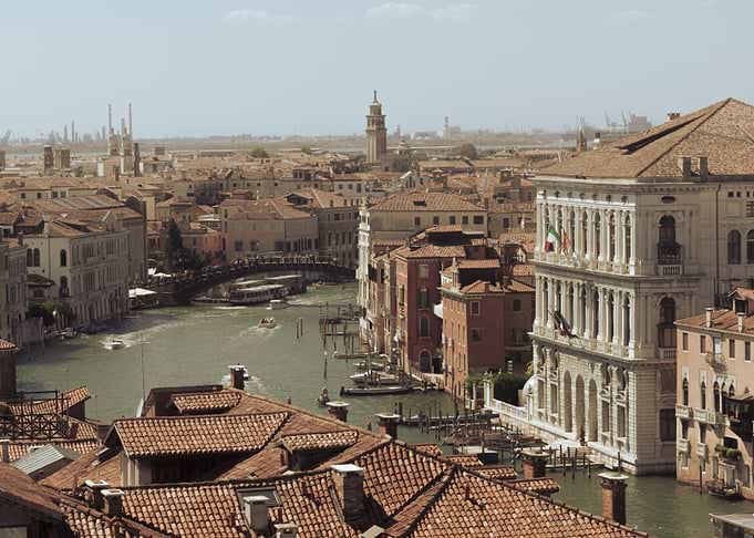 Canal Grande in Venice from above