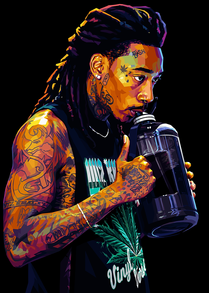Wiz Khalifa Pop Art Portrait