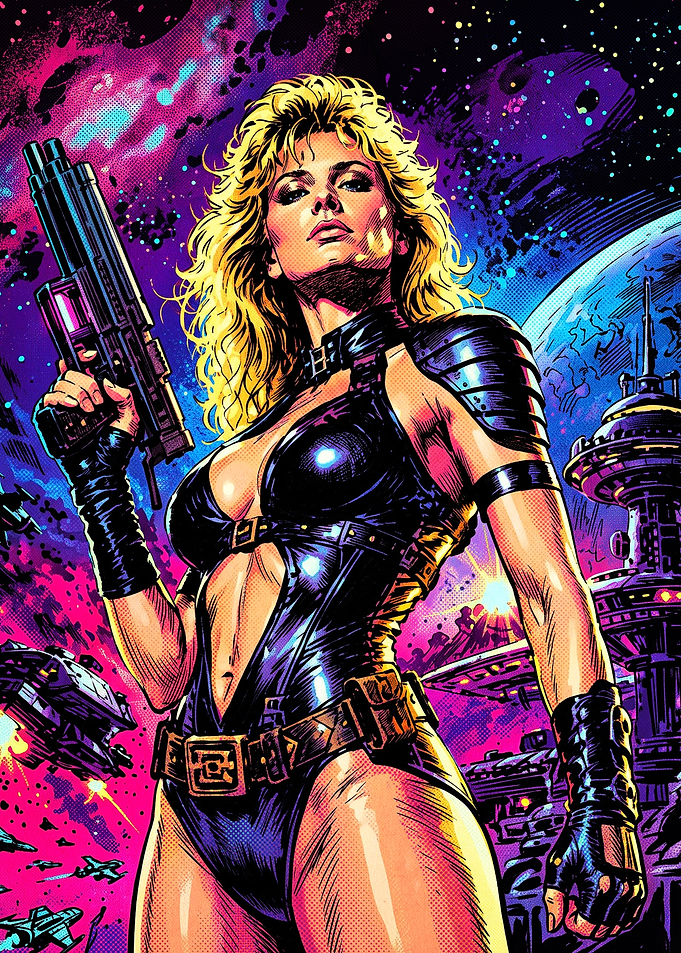 Sci-Fi Space Warrior Woman