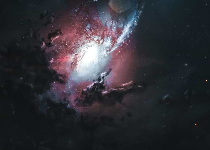 Vibrant Spiral Galaxy in Deep Space