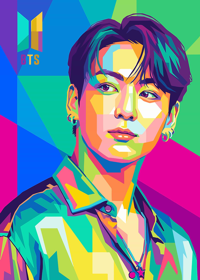 Jungkook BTS Pop Art Portrait