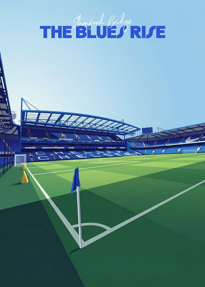 Stamford Bridge The Blues Rise Poster