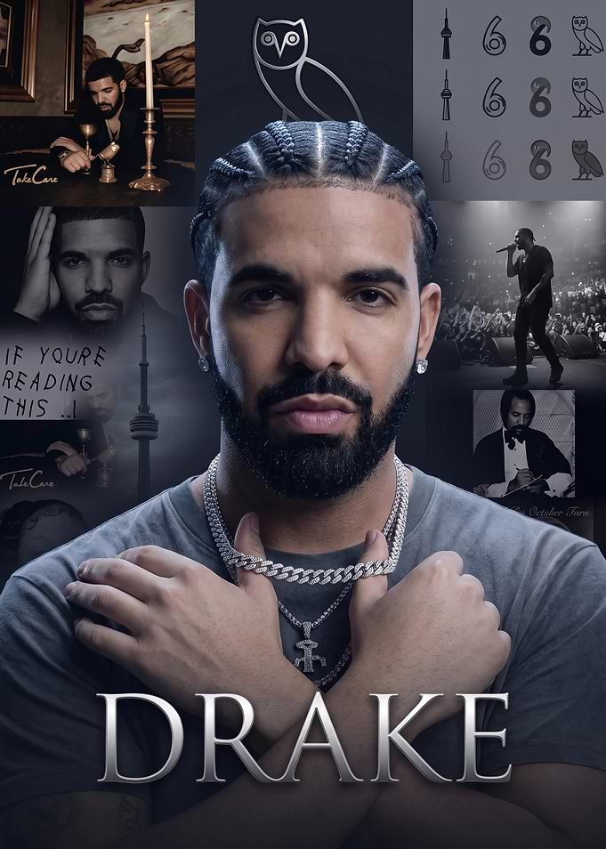Drake Music Artist Collage Poster