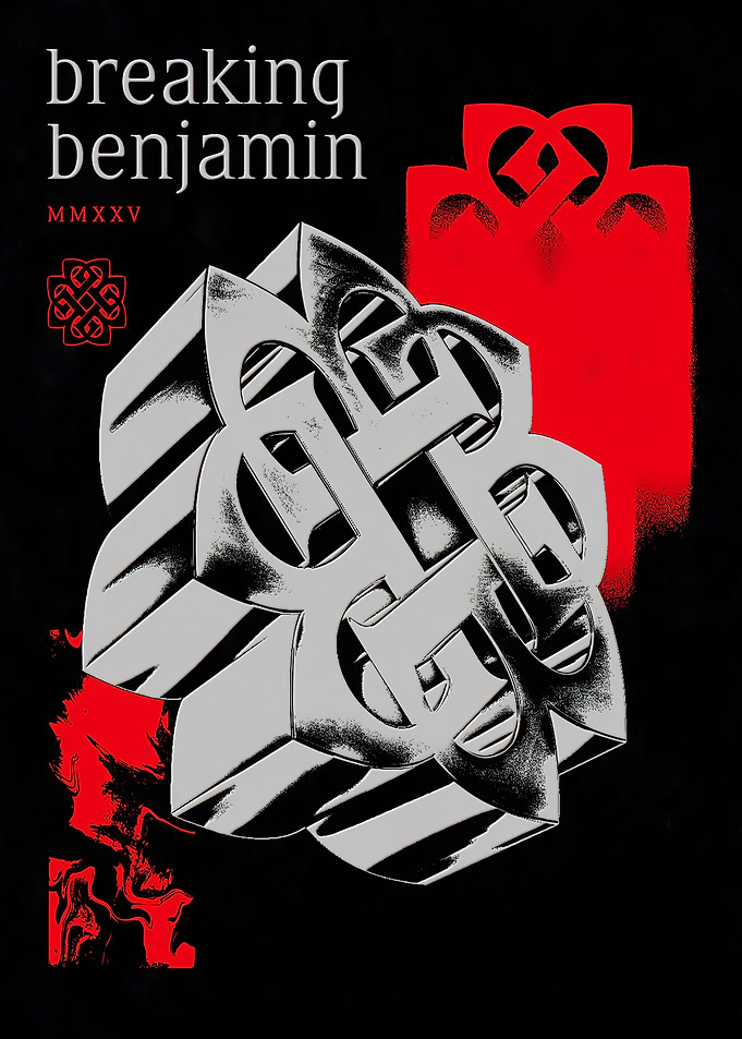 Breaking Benjamin MMXXV Logo Poster