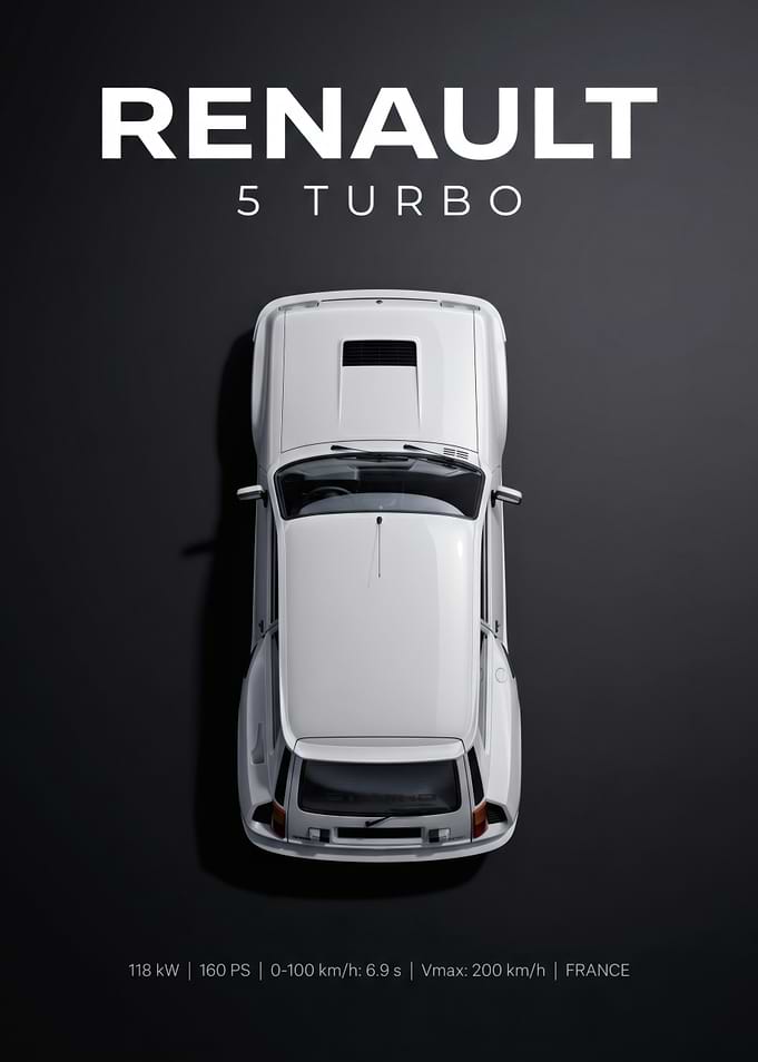 Renault 5 Turbo Minimalist Poster
