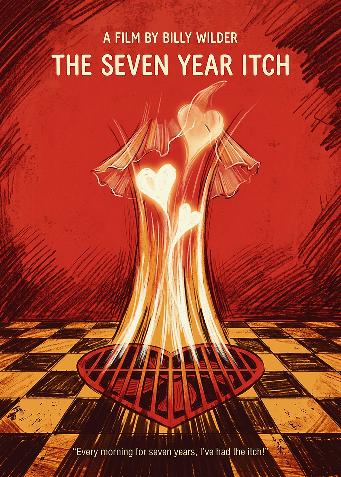 The Seven Year Itch Movie Classic Comedy Art