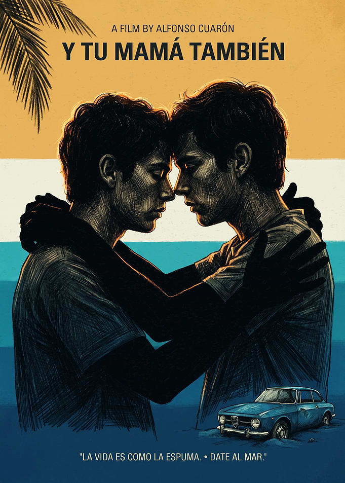 Y Tu Mama Tambien Movie Drama Retro Wall Art