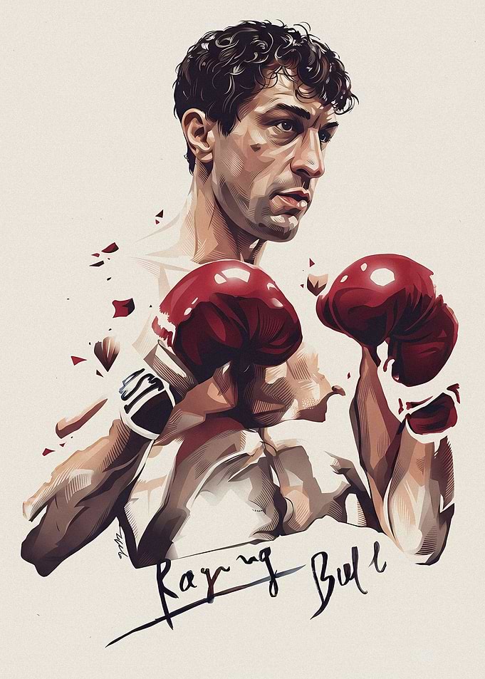 Raging Bull Robert De Niro Portrait