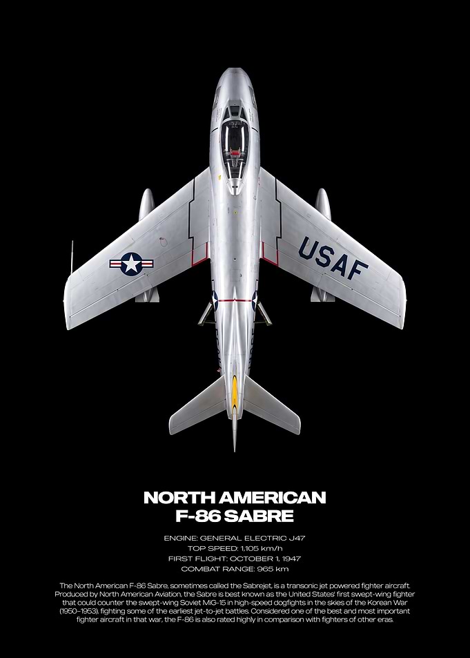 North American F-86 Sabre Poster