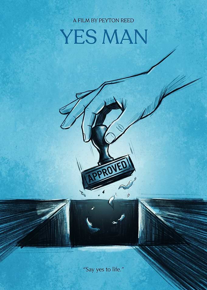 Yes Man Movie Comedy Rom Com Minimalist Art