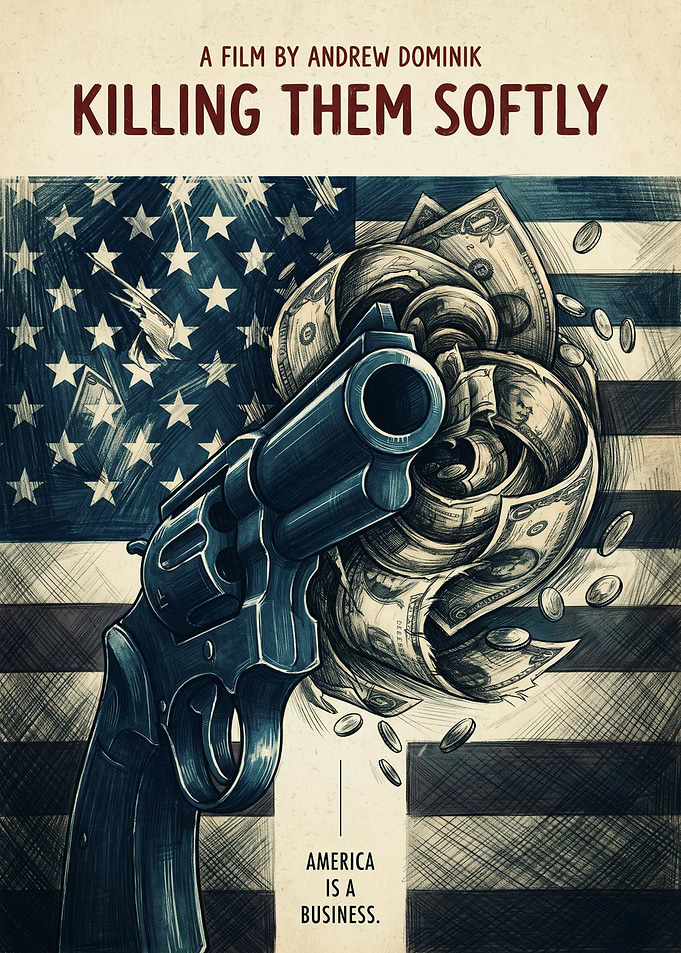 Killing Them Softly Movie Crime Minimalist Art