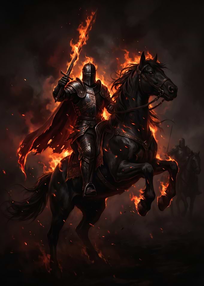Dark Knight's Flaming Charge