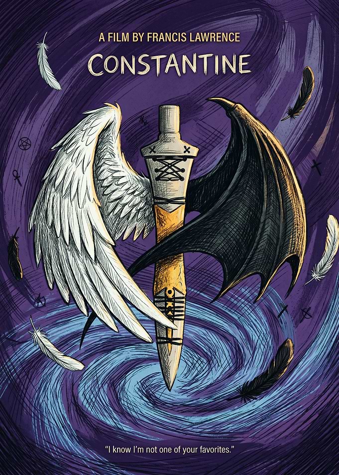 Constantine Movie Fantasy Action Vintage Poster
