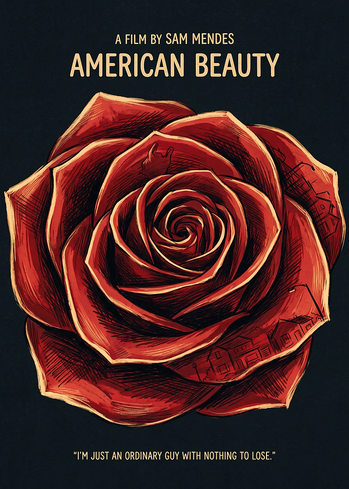 American Beauty Movie Drama Minimalist Print