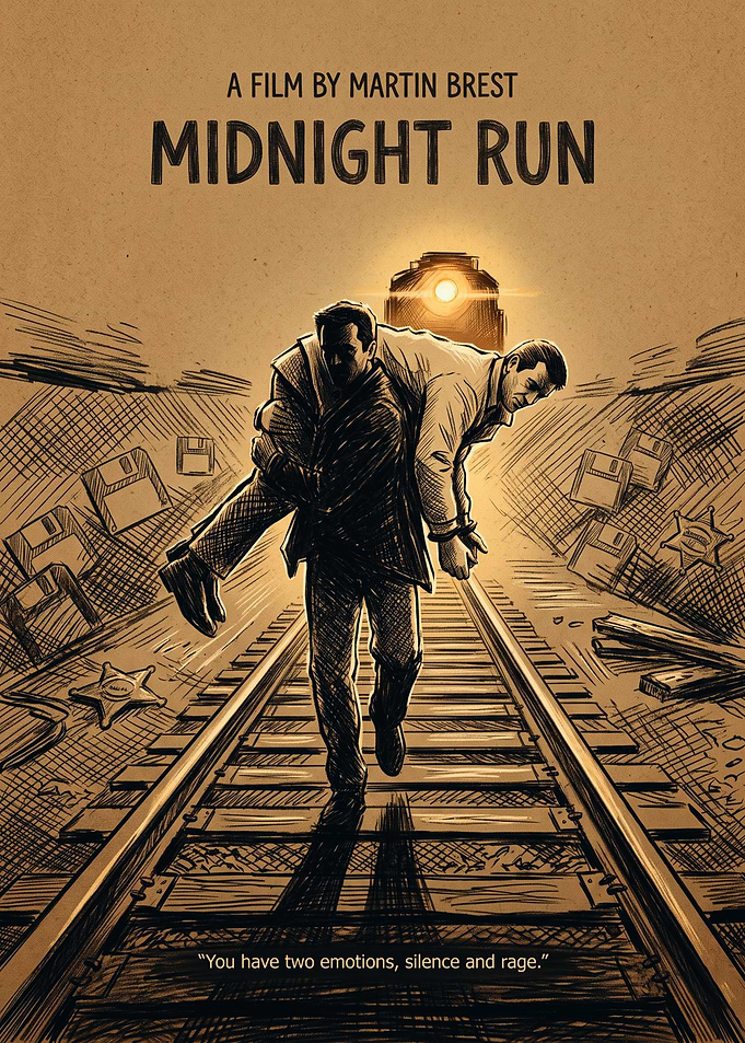 Midnight Run Movie Action Comedy Vintage Art