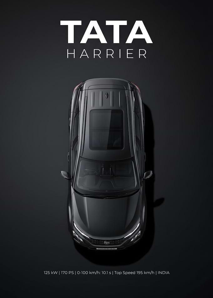 Tata Harrier Top View Advertisement