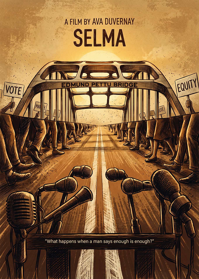 Selma Movie Historical Drama Retro Wall Art
