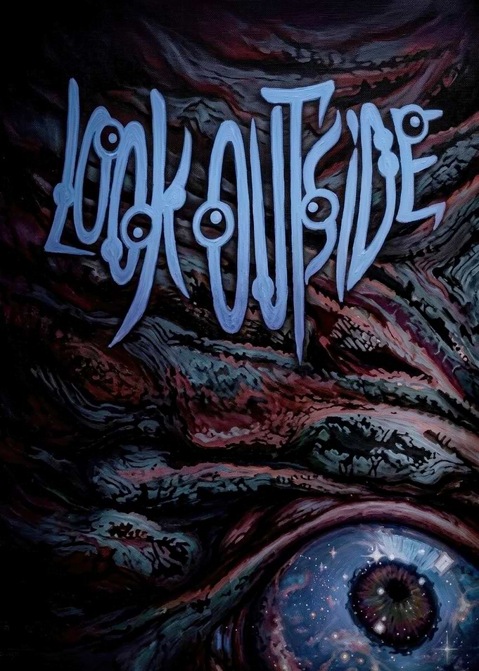 Look Outside Surreal Eye Painting
