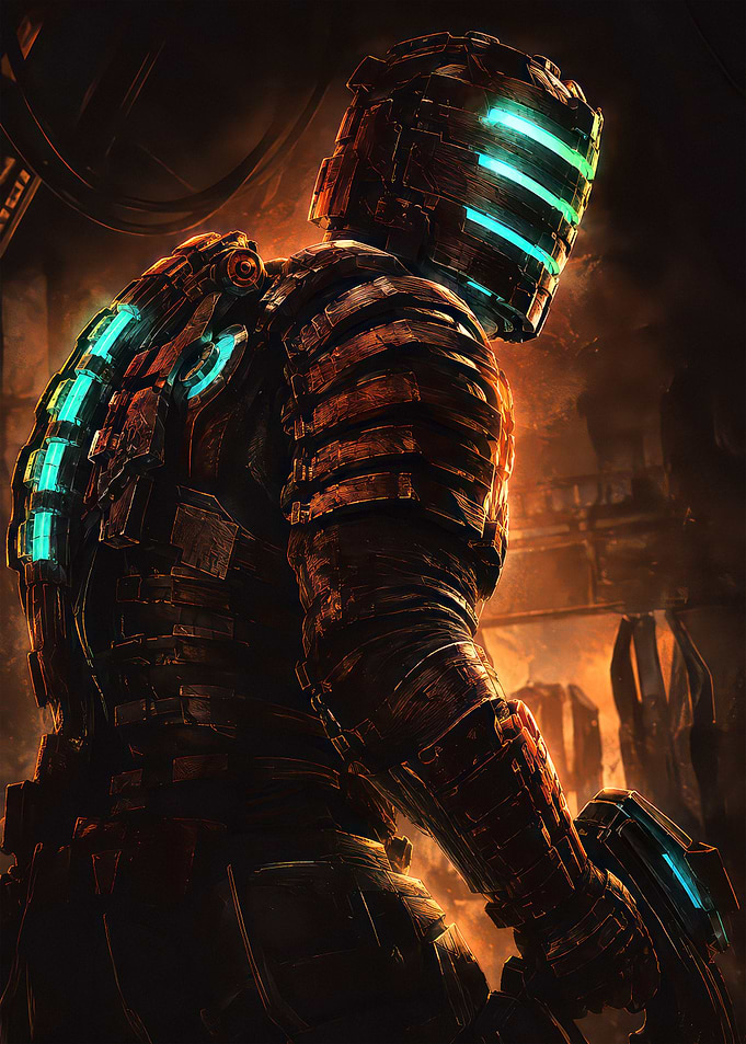 Isaac Clarke in Dead Space Armor
