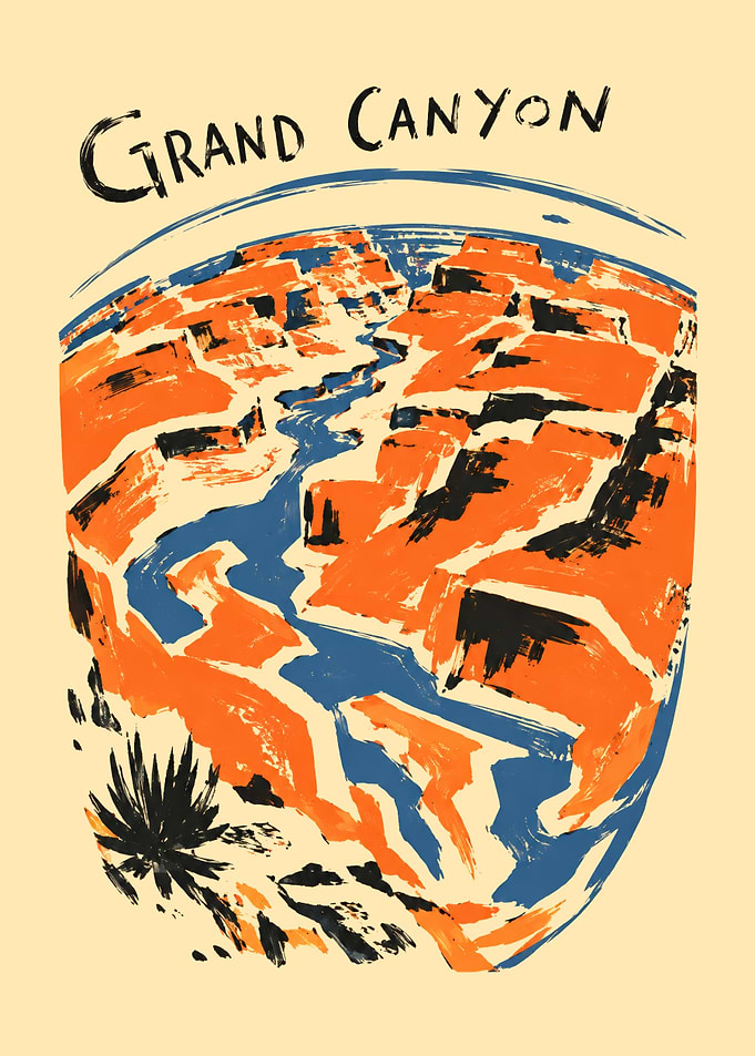Vintage Grand Canyon Travel Poster