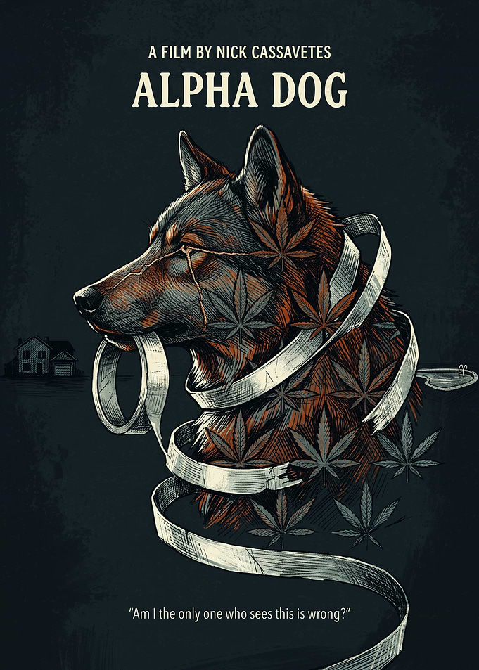 Alpha Dog Movie Crime Drama Vintage Poster