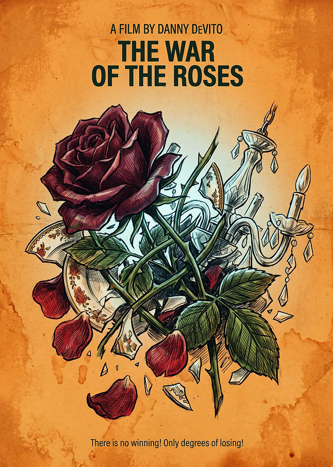 The War Of The Roses Movie Dark Comedy Poster