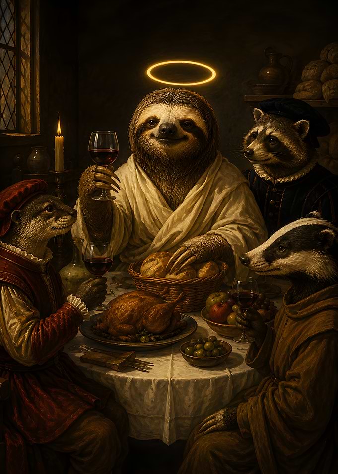 The Last Supper with Animals