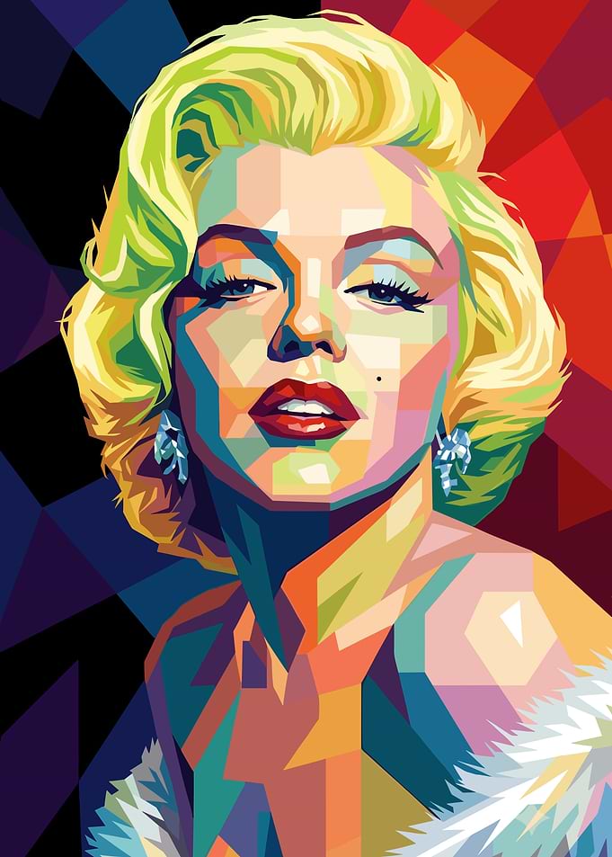 Marilyn Monroe WPAP Pop Art Portrait
