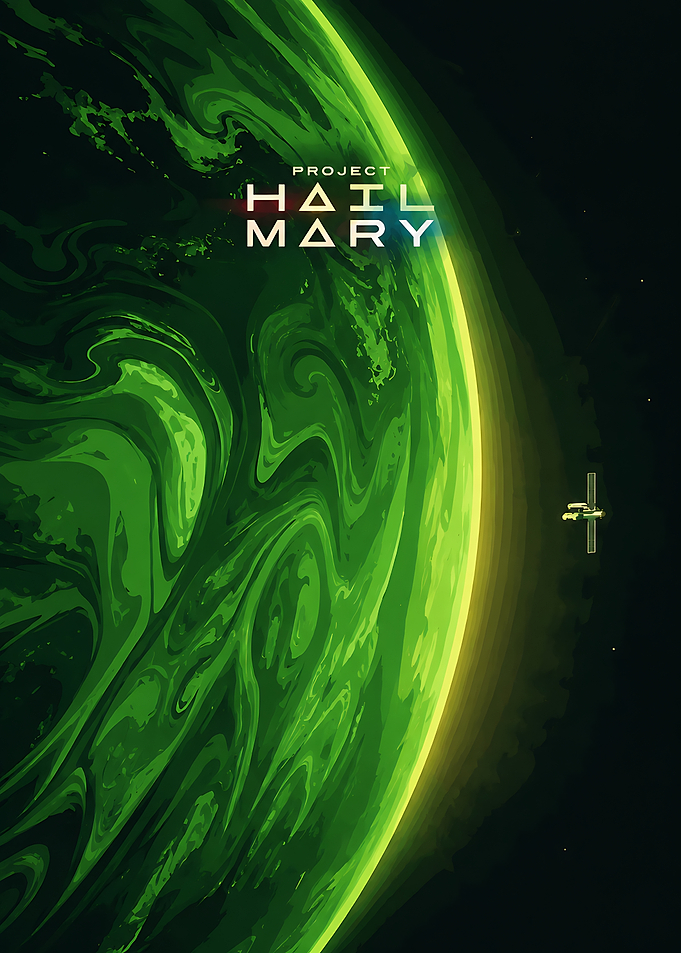 Project Hail Mary Space Poster