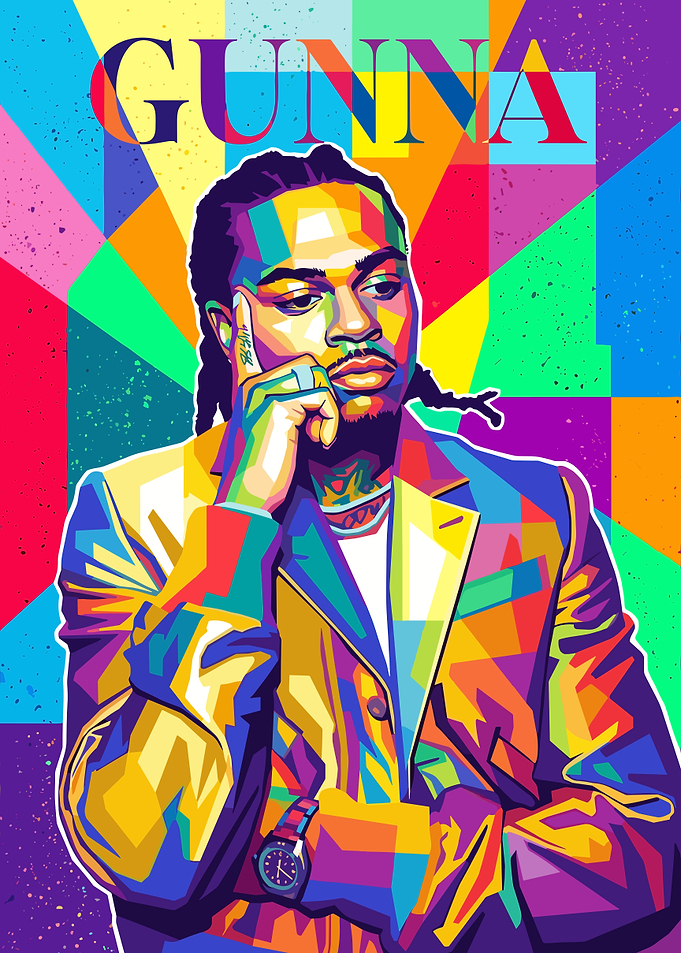 Gunna Pop Art Portrait