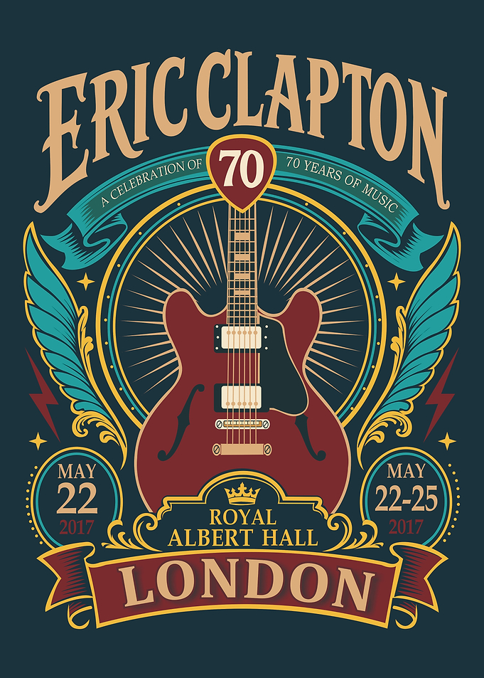 Eric Clapton Royal Albert Hall Poster