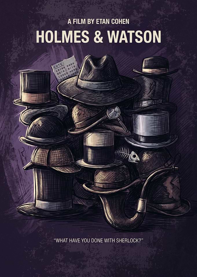 Holmes And Watson Movie Comedy Minimalist Print
