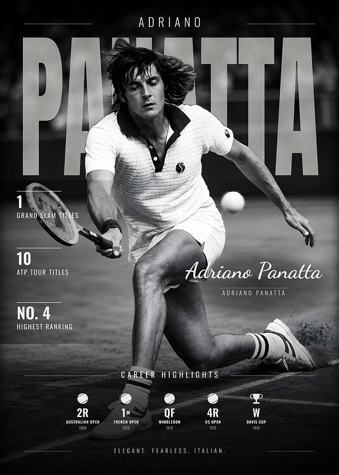 Adriano Panatta Elegance on Clay
