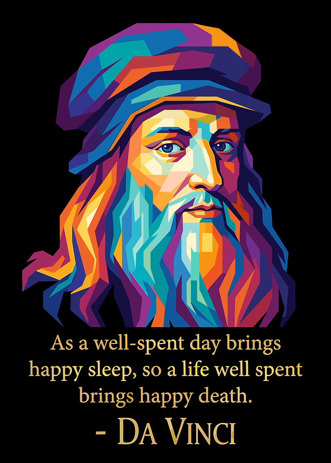 Leonardo da Vinci Pop Art Quote