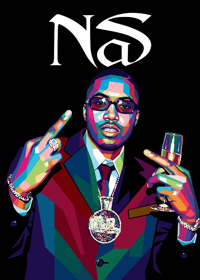 Nas Pop Art Portrait