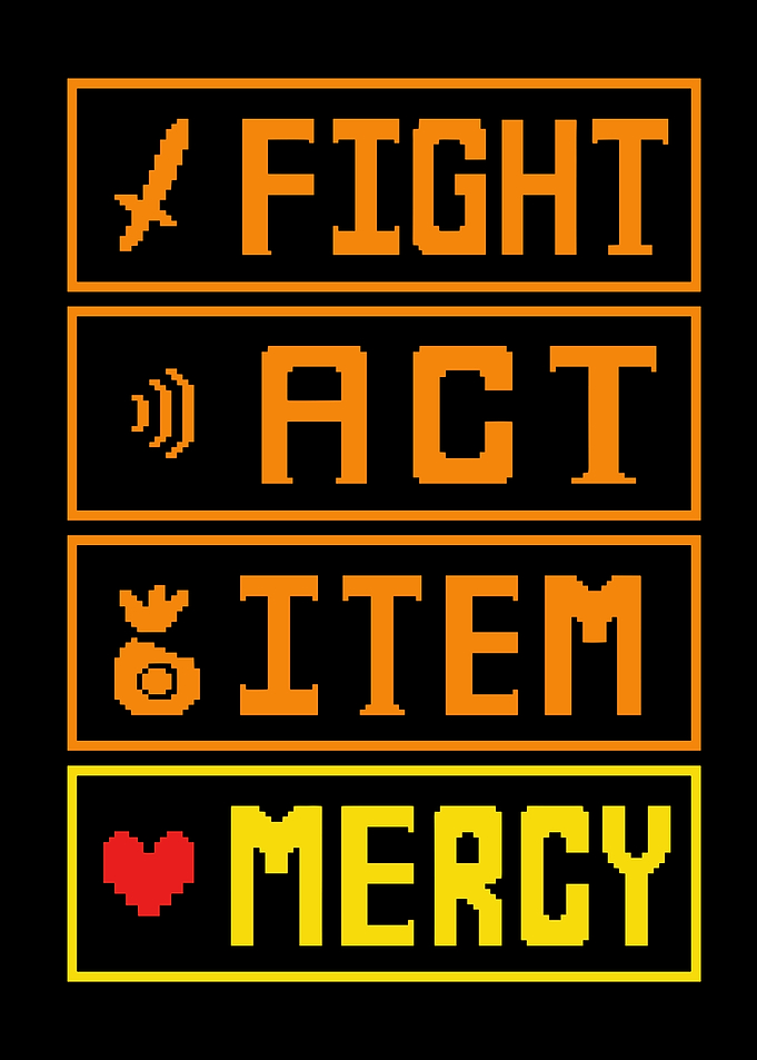 Undertale Battle Menu Options