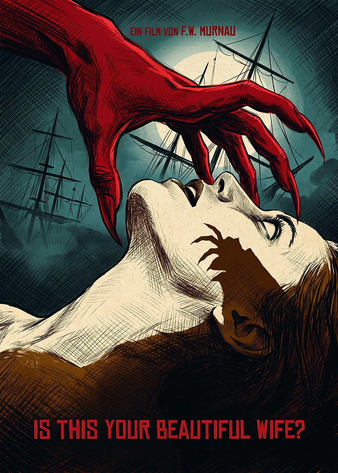 Nosferatu Movie Classic Horror Retro Poster