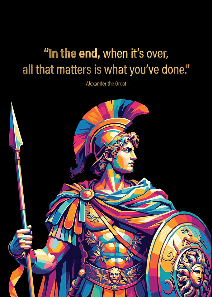 Alexander the Great Pop Art Poster