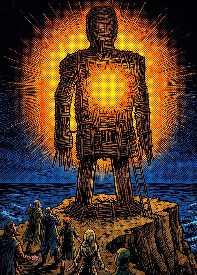 The Wicker Man Ritual Illustration