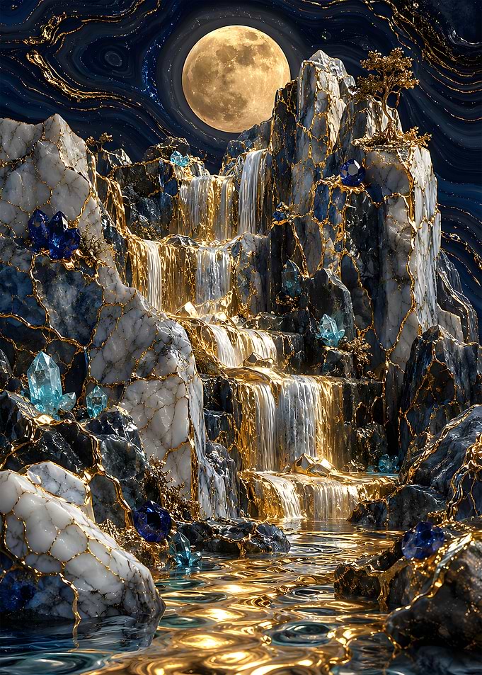 The Celestial Moon Waterfall