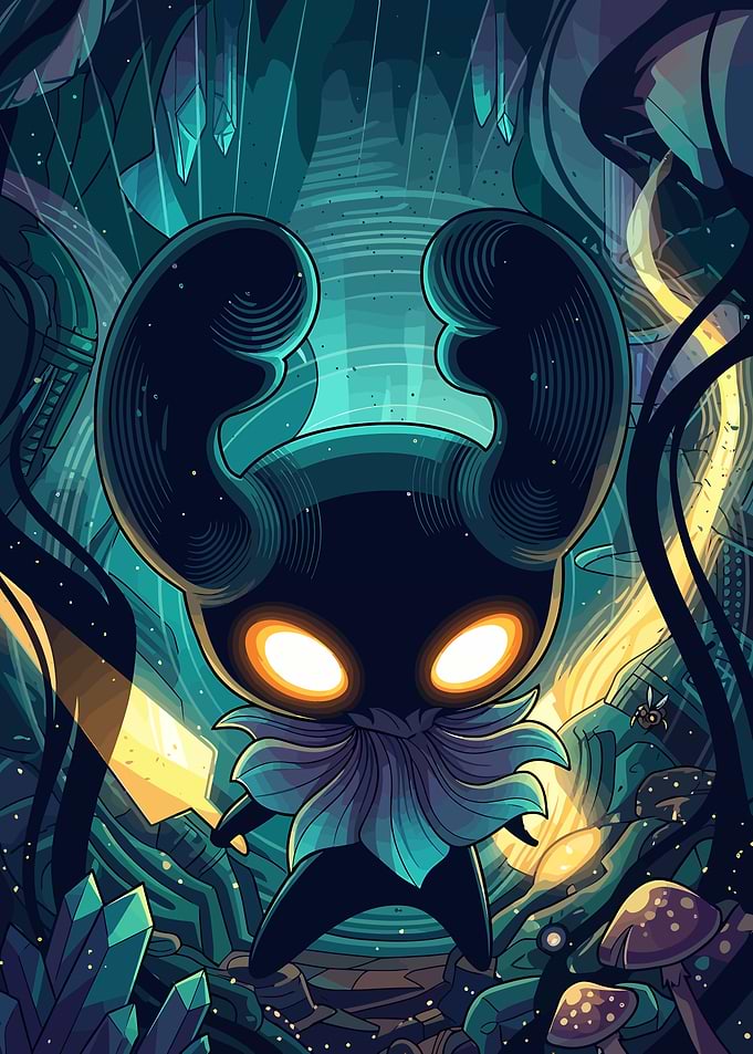 Hollow Knight Character Digital Illustration